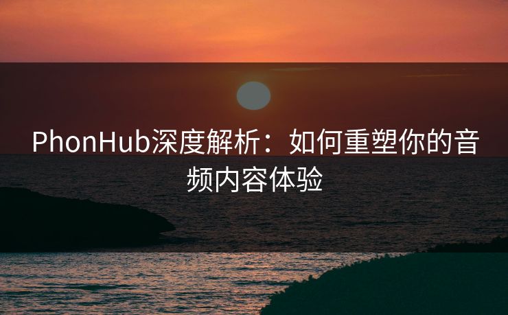 PhonHub深度解析：如何重塑你的音频内容体验  第1张