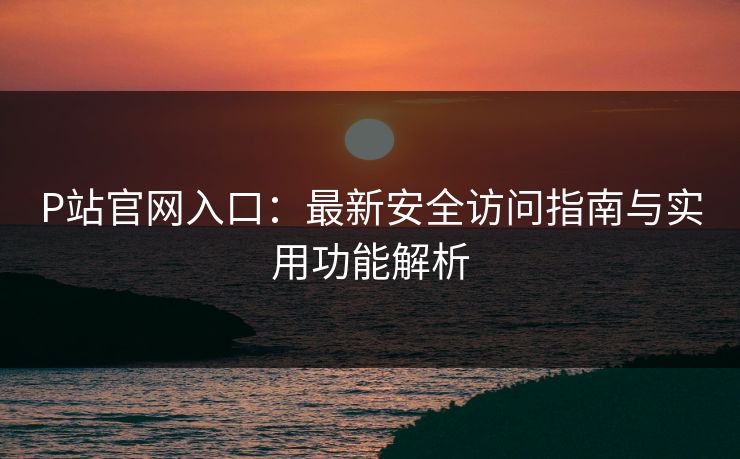P站官网入口：最新安全访问指南与实用功能解析  第1张